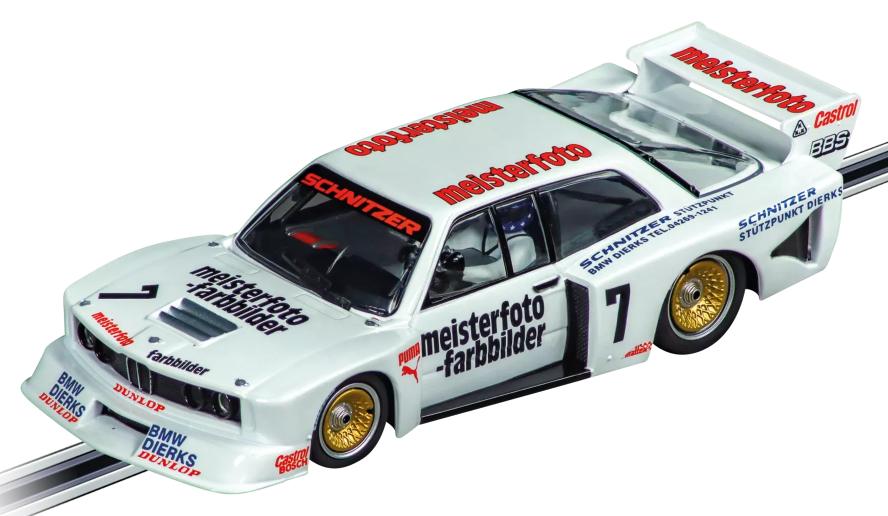 20027798 Carrera EVOLUTION BMW 320 Turbo Flachbau “Team Schnitzer, No.7”