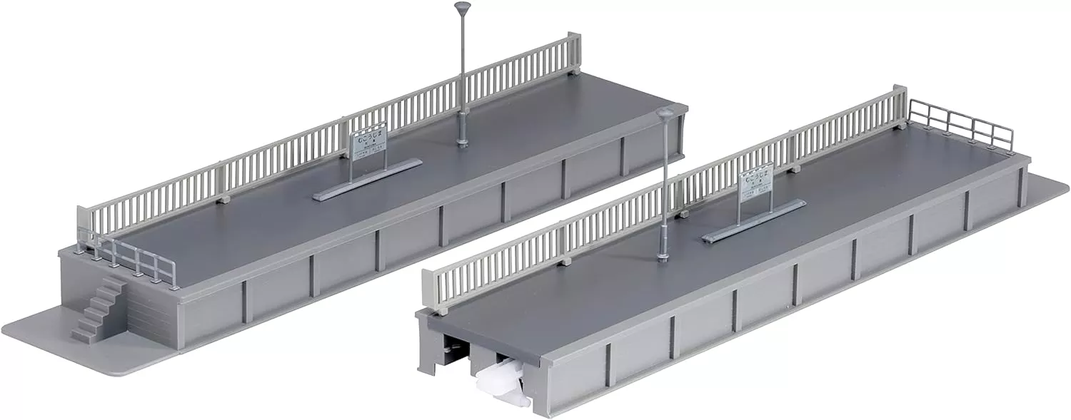 23-180 Kato 23-180 Unitrack Opposite Platforms End (Pre-Built)