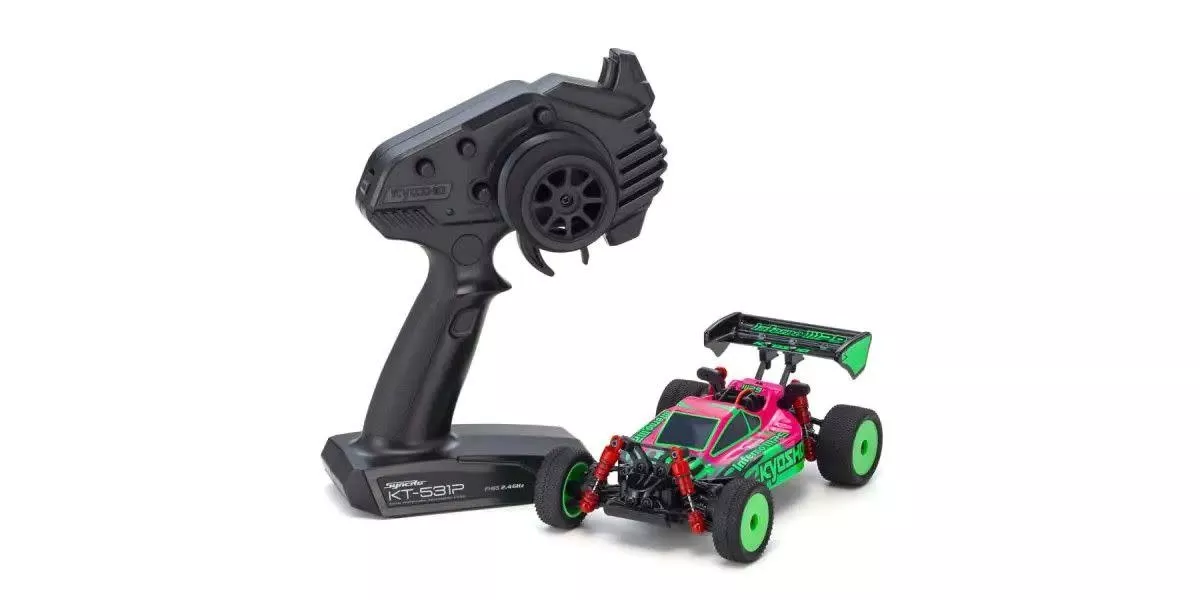 32093PGR MINI-Z Buggy Ready set INFERNO MP9 TKI Pink / Green (Kyosho)
