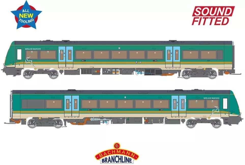 35-601SF Class 170/1 2-Car DMU 170114 Midland Mainline - DCC Sound