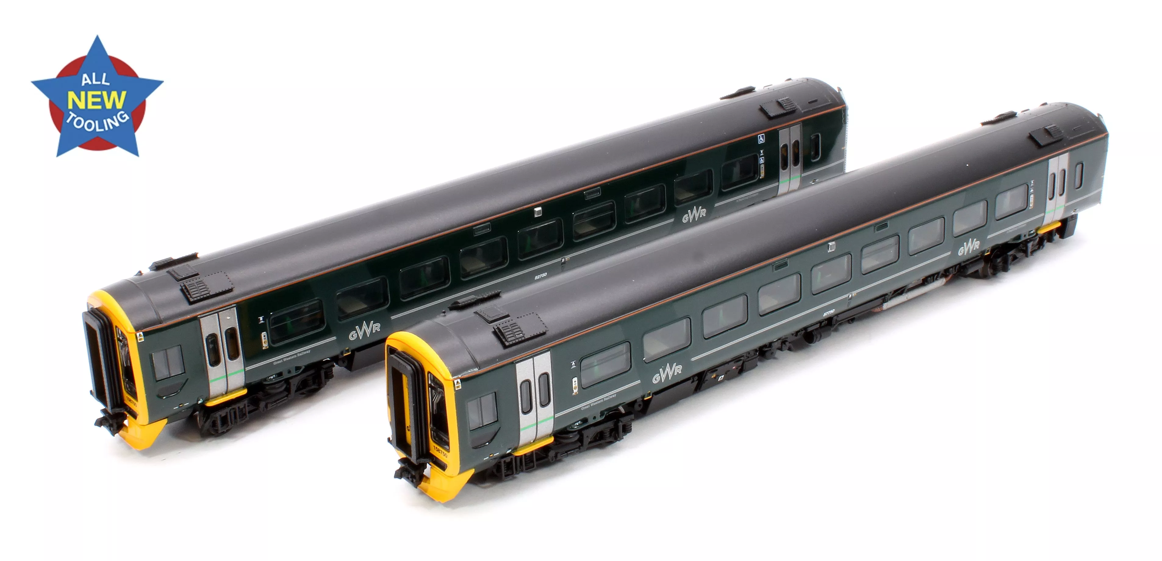 371-857A Class 158 2-Car DMU 158750 GWR Green (FirstGroup)