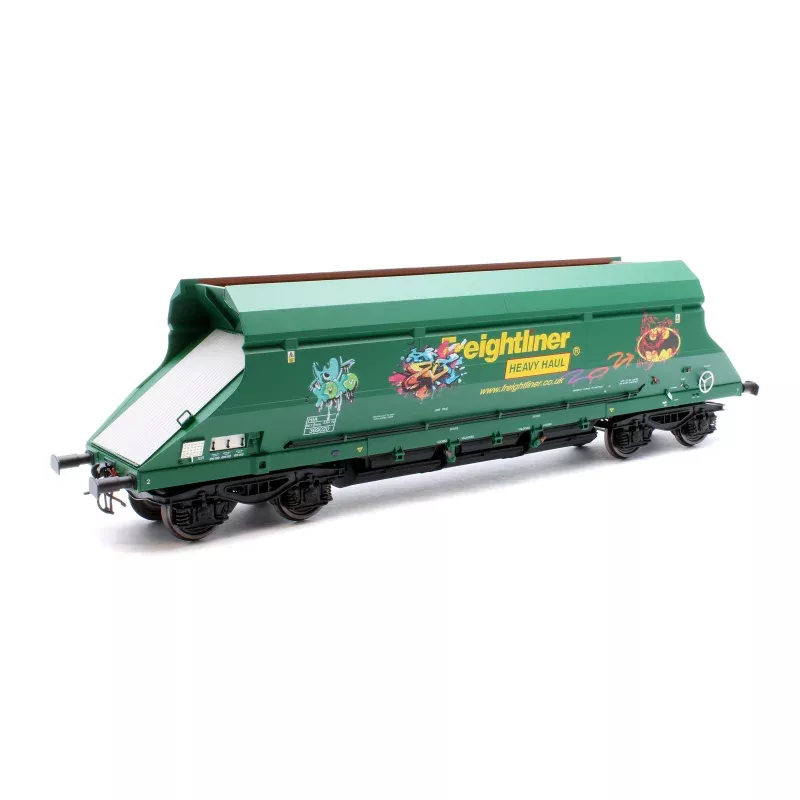 7F-026-006G HIA Freightliner Green Heavy Haul Limestone Hopper 369020 Graffiti