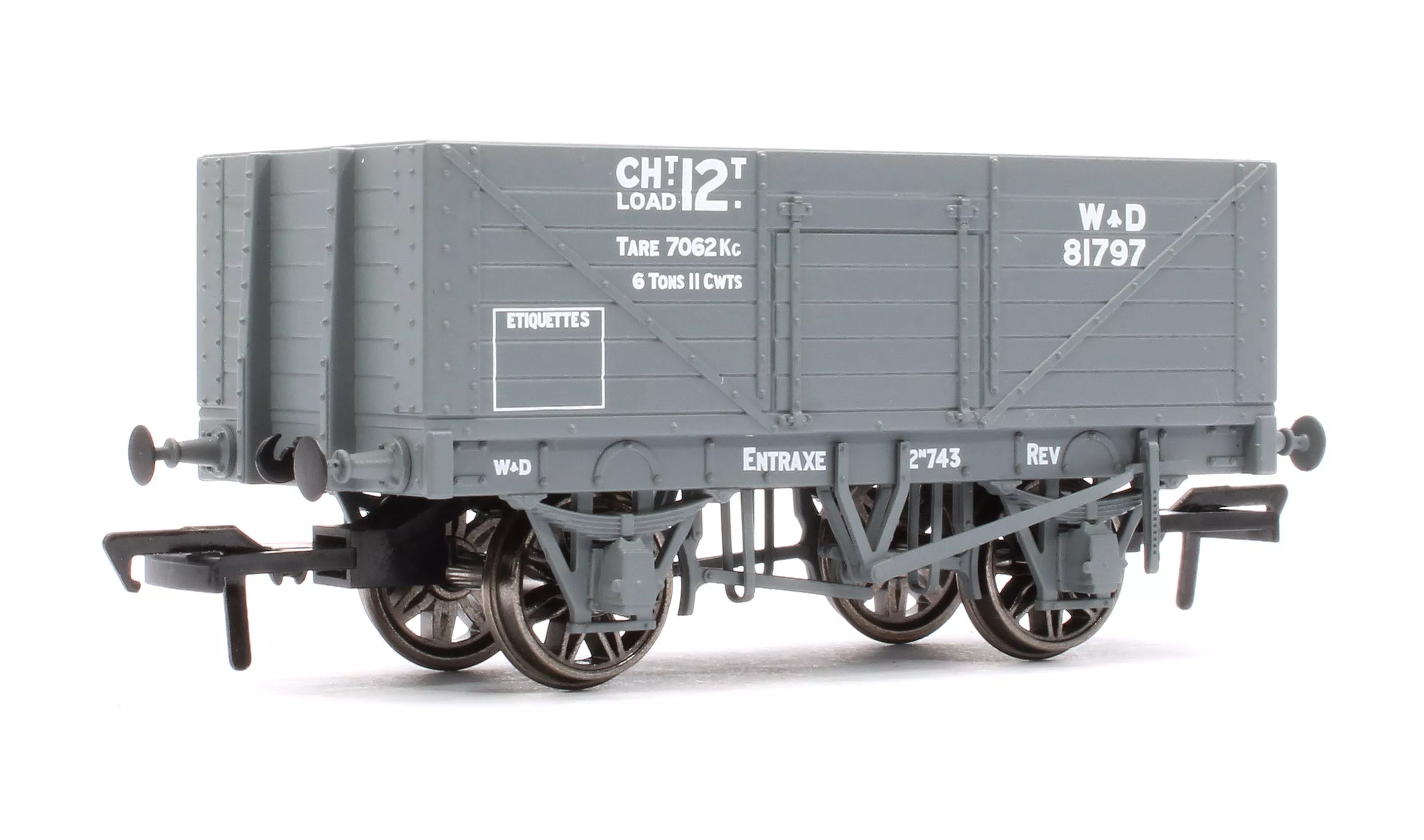 967418 7 Plank 1907 Private Owner Wagon WD No.81797