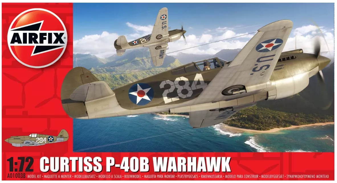 A01003B Curtiss P-40B Warhawk Model Kit