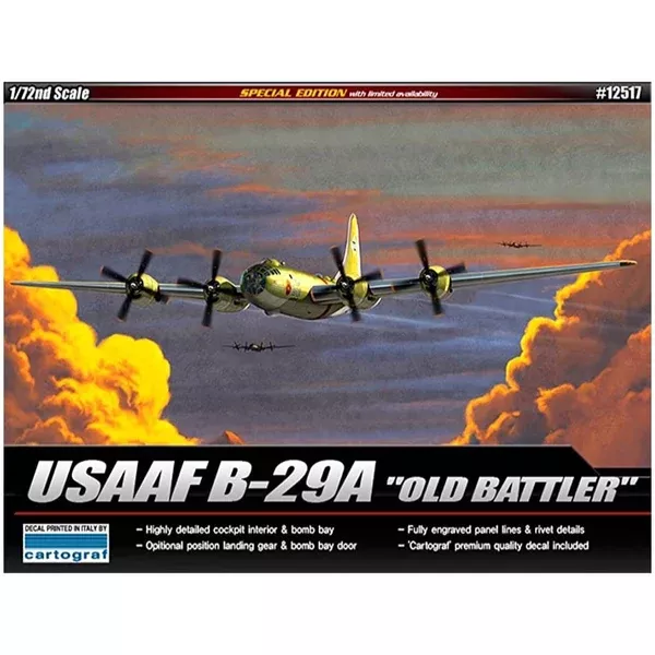 Academy 12517 1/72 USAAF B-29A “Old Battler” Superfortress