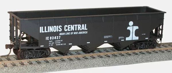 Accurail 7556 HO Scale AAR 70 Ton Offset 3 Bay Hopper Illinois Central IC