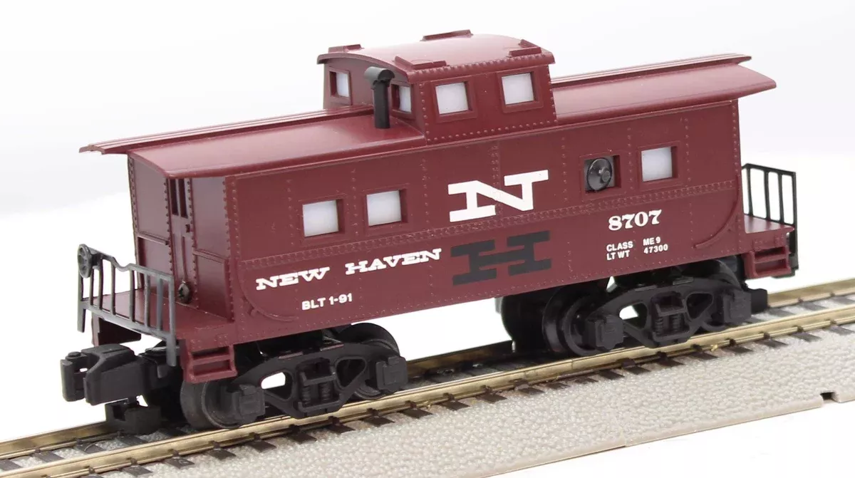 American Flyer 6-48707 NEW HAVEN Square Window Caboose Mainline #8707 S Scale Like New
