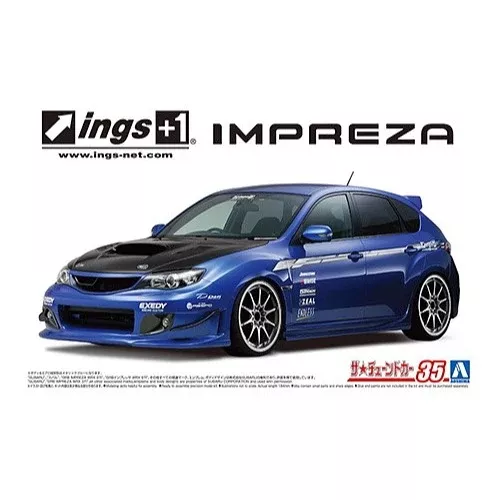 Aoshima A005875 1/24 Subaru Ings GRB Impreza WRX STI 2007
