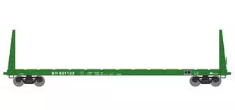 Athearn HO 90538 60' Bulkhead Flatcar Burlington Northern BN 621123