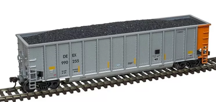 Atlas 20007709 DETROIT EDISON [DEEX] Aluminum Coal Gondola TRAINMAN #990281 HO Scale NEW