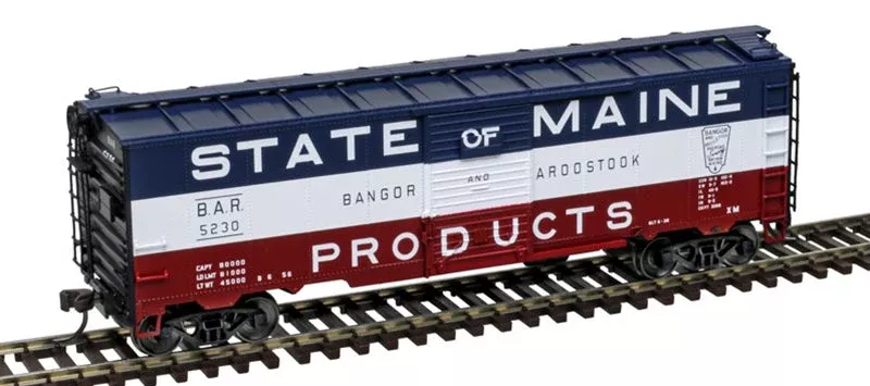 Atlas 20007761 BANGOR & AROOSTOOK 1932 ARA BOX CAR MASTER #5230 HO Scale NEW