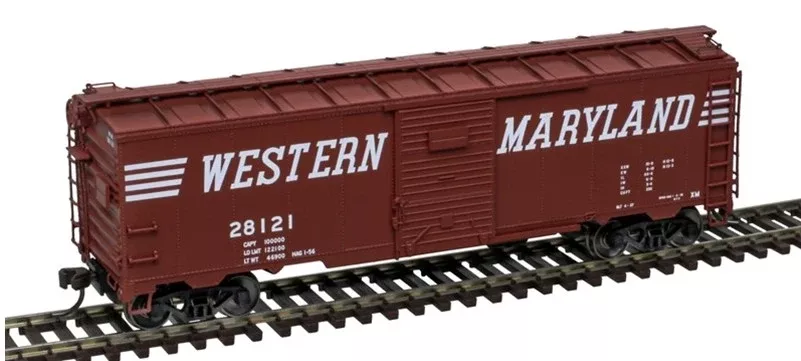 Atlas 20007777 WESTERN MARYLAND WM 1932 ARA BOX CAR MASTER #28121 HO Scale NEW