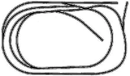 Atlas Model Railroad 10015 HO Scale Code 100 Layout Package (Black Ties, Nickel-Silver Rail) — HO-15: Minimum-Size Twice Around