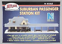 Atlas Model Railroad 2841 N Scale Passenger Station — Kit – 3-1/4 x 2-1/4″8.25 x 5.7cm