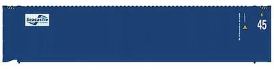 Atlas Model Railroad 50003836 N Scale 45′ Corrugated Container 3-Pack – Assembled — Sea Castle Set 1 (blue, white)