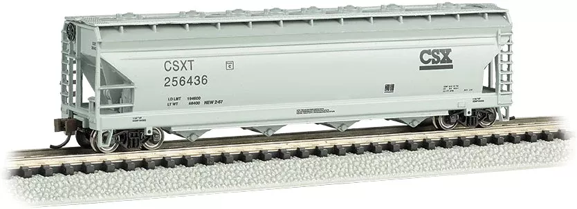 Bachmann 17557 ACF 56′ 4-BAY CENTER FLOW HOPPER – CSX #256436 N SCALE NEW