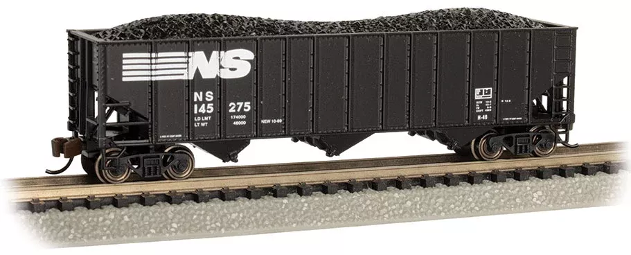 Bachmann 18754 BETHLEHEM STEEL 100-TON HOPPER - NORFOLK SOUTHERN #145275 N SCALE NEW