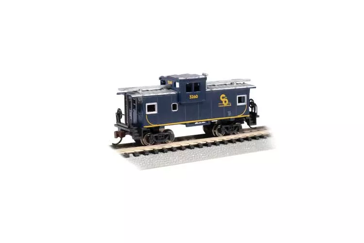 Bachmann 70762 36' Wide-Vision Caboose - Ready to Run - Silver Series(R) -- Chesapeake & Ohio #3260 N Scale