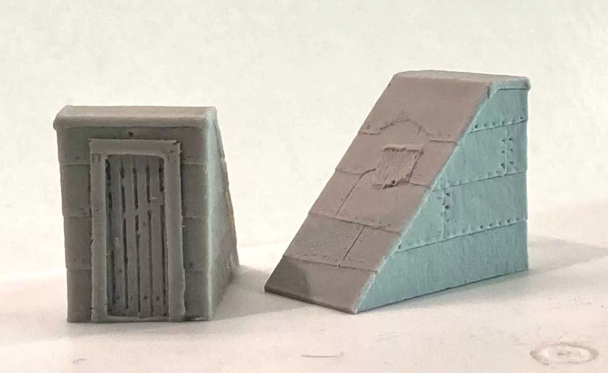Bar Mills Scale Model Works 2023 Rooftop Staircases Resin Castings (2)