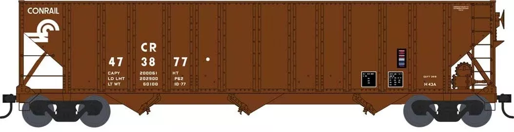 Bowser Executive Line 42368 HO Scale 100 Ton 3-Bay Hopper Conrail CR 475143