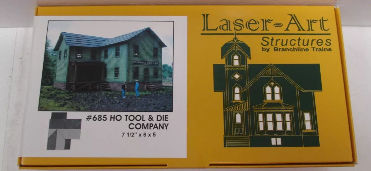 Branchline Trains 685 HO Scale Caldwell Tool & Die Laser Art Building