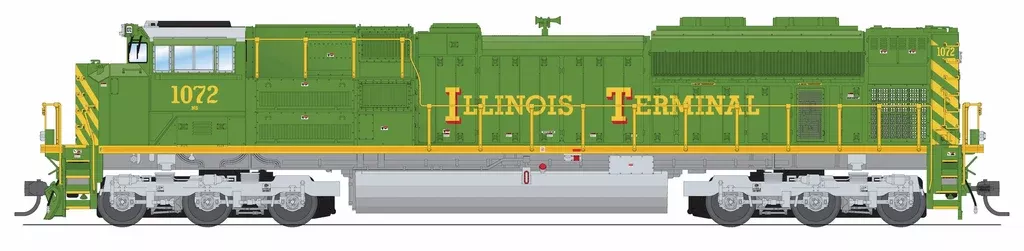 Broadway Limited Imports HO 9786 EMD SD70ACe Diesel Locomotive with Smoke, Illinois Terminal #1072 (Paragon4 DCC & Sound Equipped) HOBBYTYME EXCLUSIVE