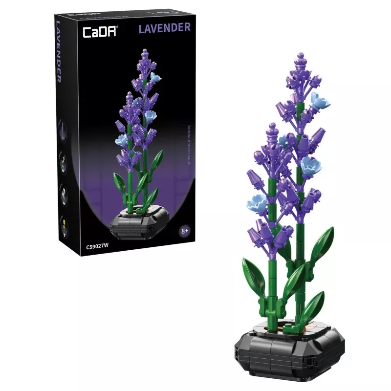 C59027W Lavender Building Block Planter - 205 pcs