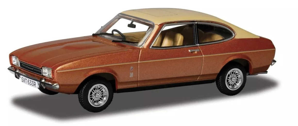 Corgi Vanguards Ford Capri Mk2 3.0 Ghia Saturn Gold