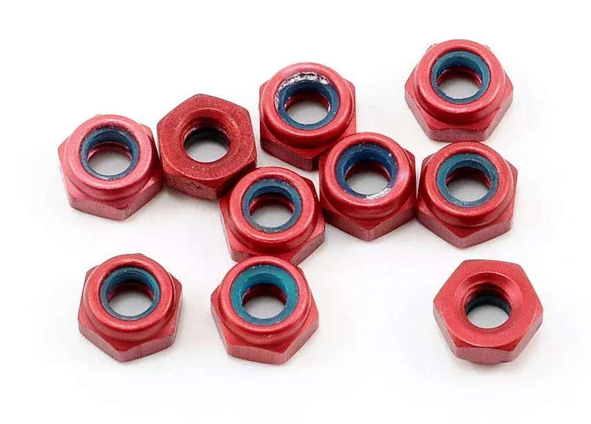 CRC 1412 Red 4-40 Aluminum Locknut