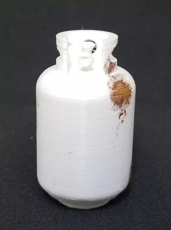 Darkside 3D Printing White Propane Tank