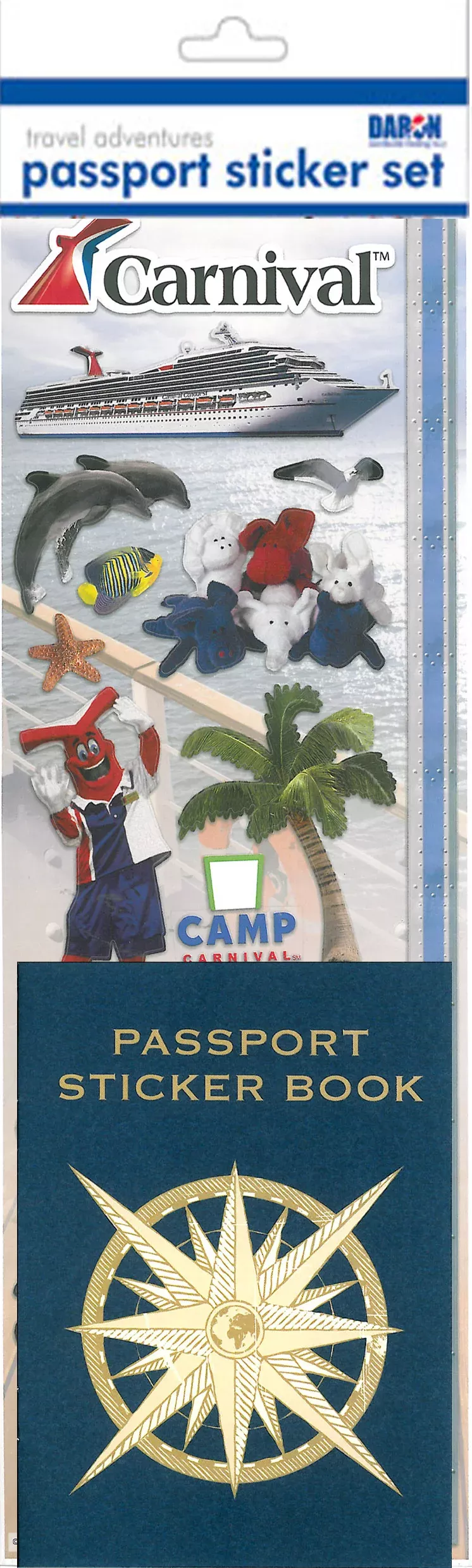 Daron Passport Sticker Sets PP550002 Sku#773794-3 Carnival Passport Sticker Set (**)