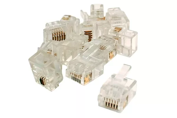 DCC Concepts DCW-6P6C-12 – 6P6C Connectors (For DCC Data Bus) (12 Pack)