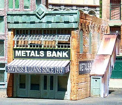 Downtown Deco 2013 N Scale Metals Bank — Kit