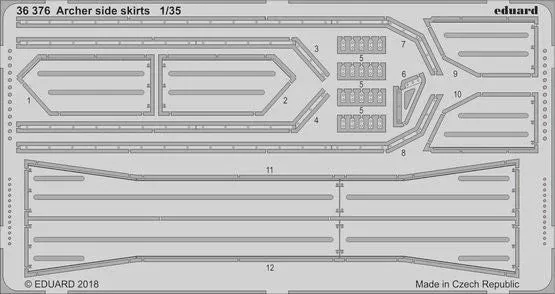 Eduard 36376 1/35 Armor- Archer Side Skirts for TAM
