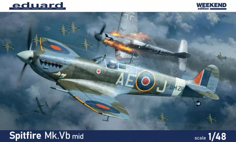 Eduard 84186 1/48 WWII Spitfire Mk Vb Mid British Fighter (Wkd Edition Plastic K