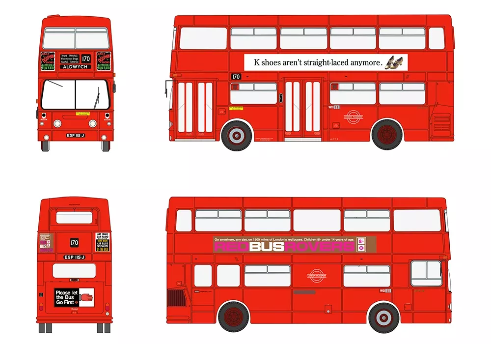 EFE Road Daimler Fleetline DMS115 London Transport