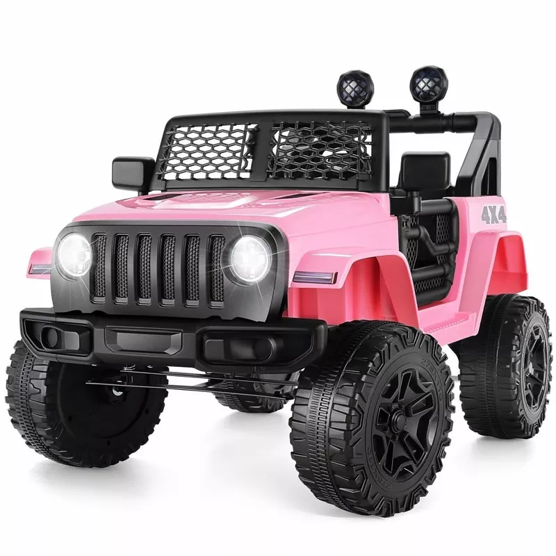 Electric 12V Battery-Powered Ride-On Car with Remote Control and MP3/USB Compatibility – Perfect Gift for Kids Pink