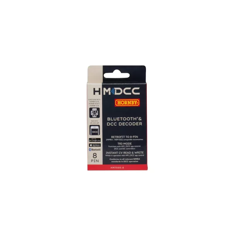 Hornby HM7000-8 BLE Bluetooth 8-pin decoder
