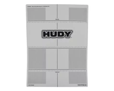 HUD1087601/8 Off-Road & GT Plastic Set-Up Board Decal For 1/10th Scale (Hudy)