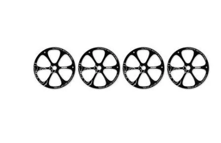 HUD108870Alu Set-up Wheel for 1/8th Scale Off-Road (4) (Hudy)