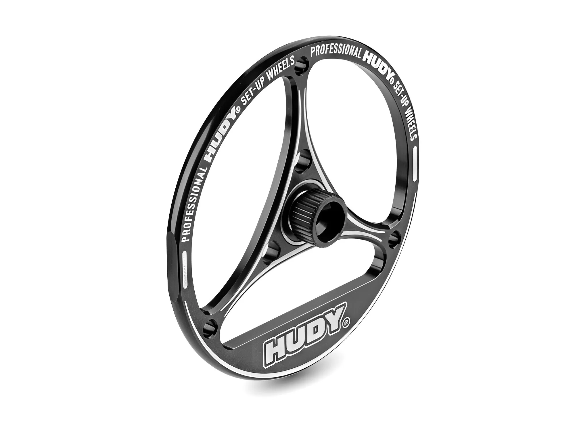 HUD109380Aluminum Tweak Set-Up Wheel for 1/10 Touring Car & FWD (4) (Hudy)