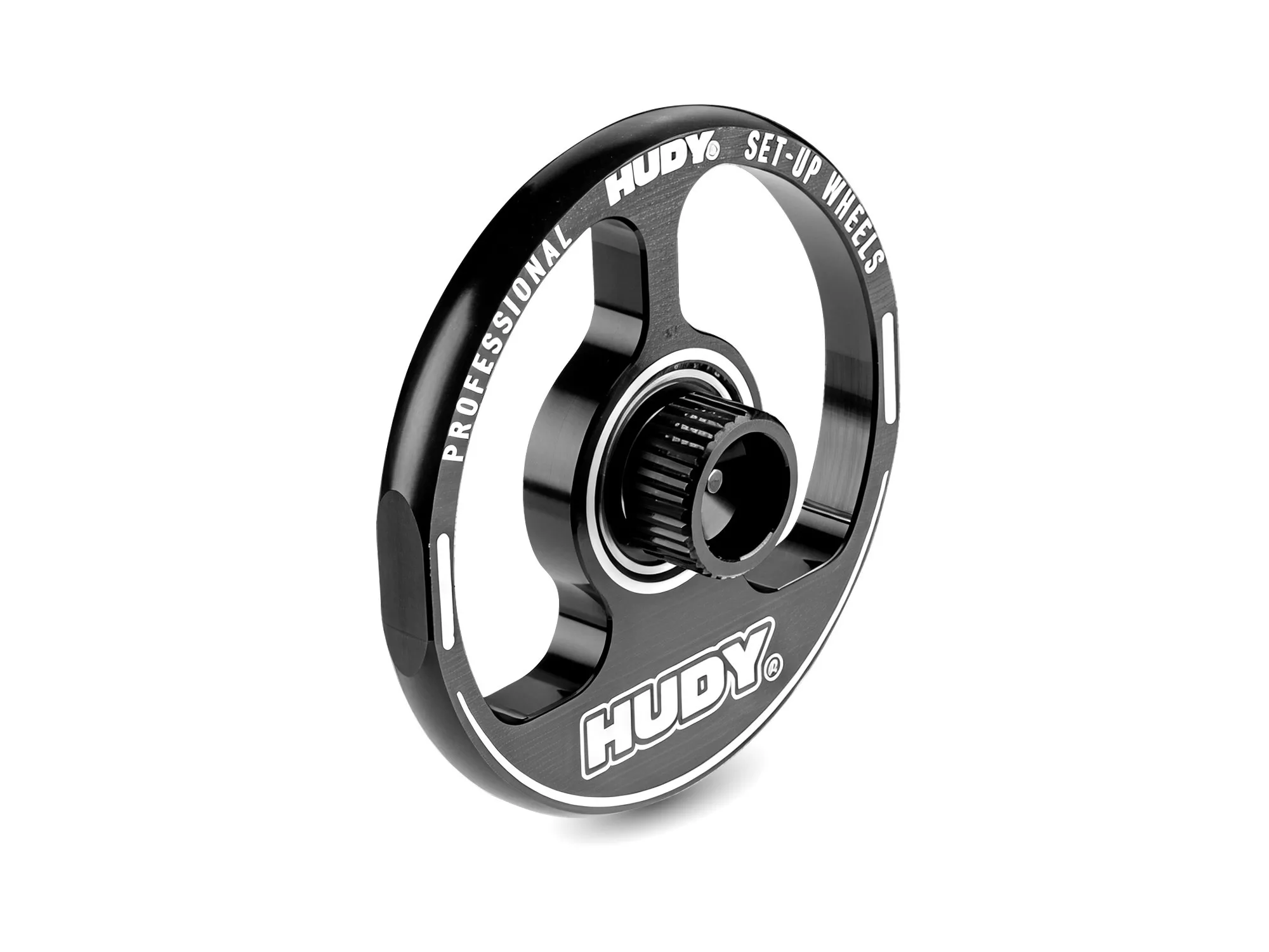 HUD109481Aluminum Tweak Set-Up Wheel for 1/12 Pan Car (2) (Hudy)