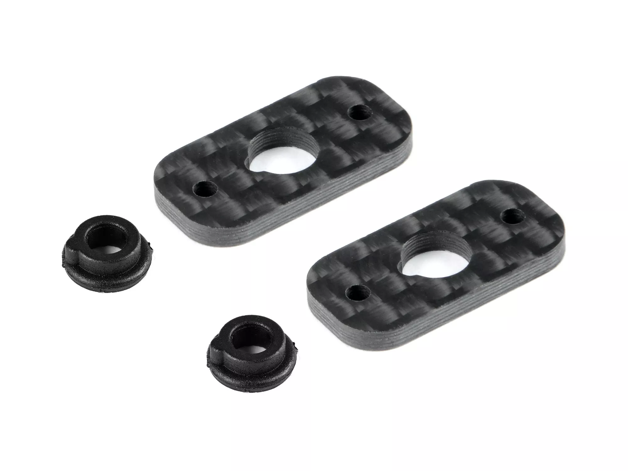 HUD293312Carbon Rear Wing Mount - 1/10 Electric (2) (Hudy)