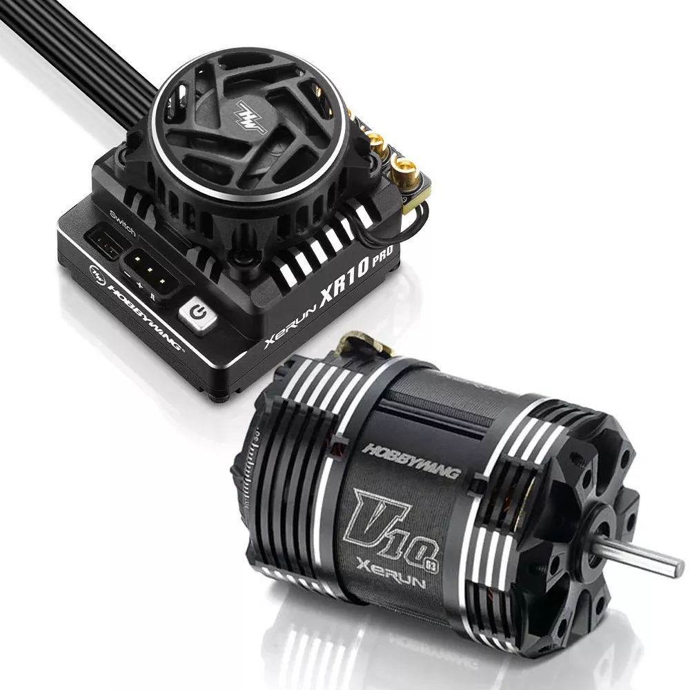 HWI38020446XR10 Pro G3 ESC + V10 5T Modified Motor Combo (Hobbywing)