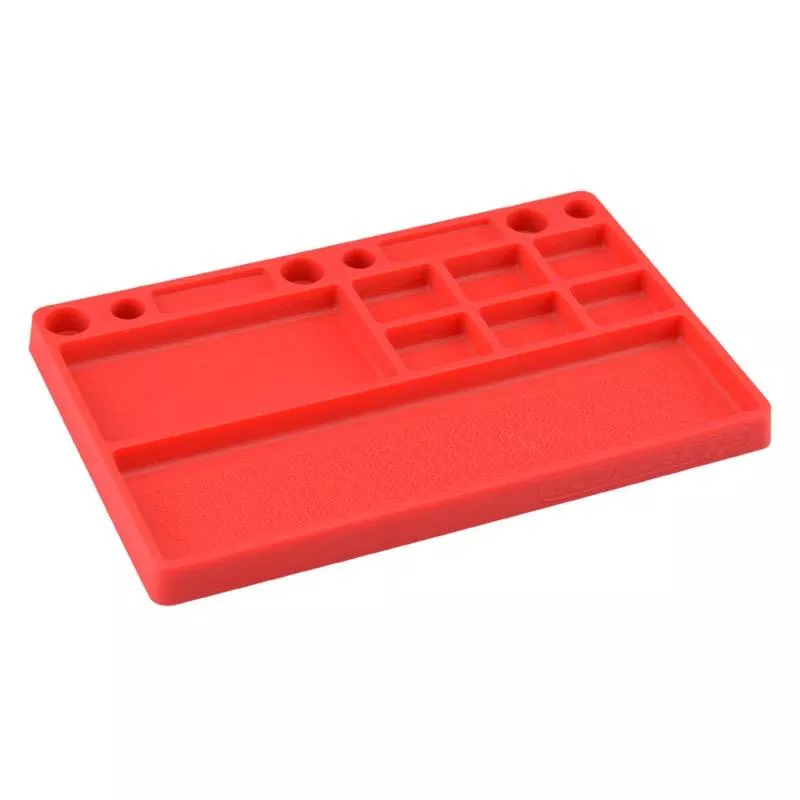 JCO2550-7Jconcepts Red Rubber Material Parts Tray 25507 (J Concepts)