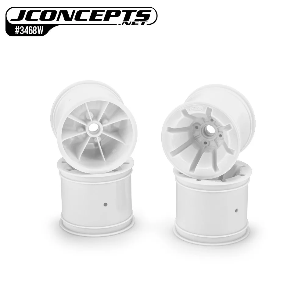 JCO3468WWhite RC10T 2.2″ Pioneer Truck Wide Front Wheels (4) (J Concepts)