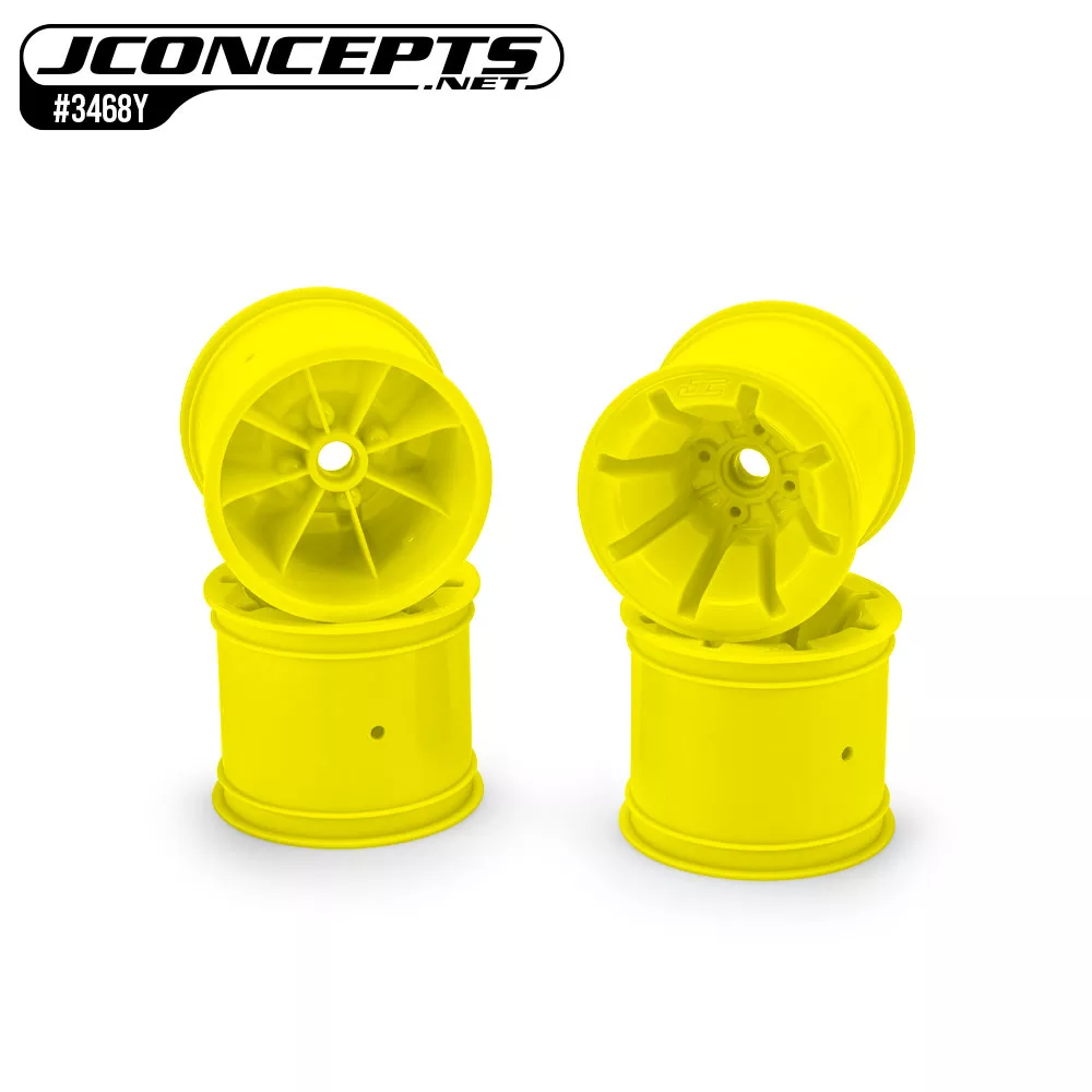 JCO3468YYellow RC10T 2.2″ Pioneer Truck Wide Front Wheels (4) (J Concepts)