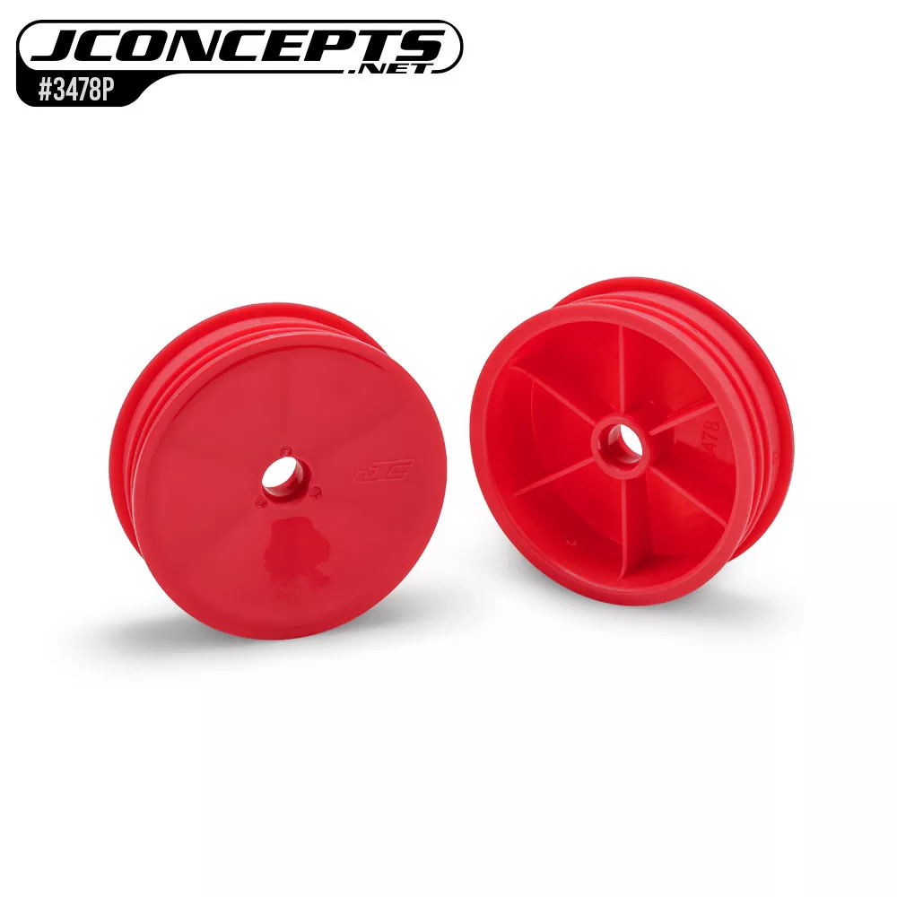 JCO3478PPink RC10 Mono 2.0″ Vintage Buggy Front Wheels (2) (J Concepts)