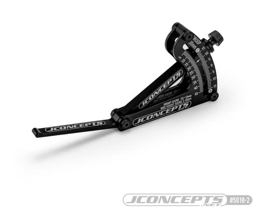 JCO5018-2Black Floating Ride-Height & Droop Gauge (J Concepts)