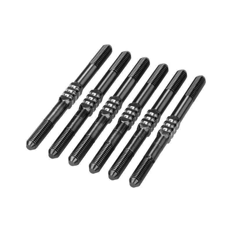 JCO5136-2Stealth BlackB7 Fin Titanium Turnbuckle3.5x48mm (6) 51362 (J Concepts)